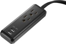 Insignia™ - 2-Outlet/2-USB Power Strip - Black
