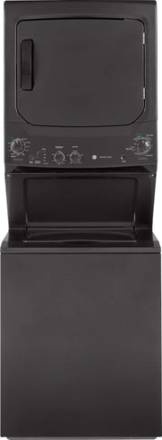 GE - 3.8 Cu. Ft. Top Load Washer and 5.9 Cu. Ft. Gas Dryer Laundry Center - Diamond Gray