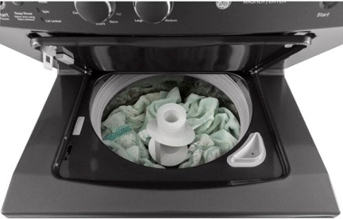 GE - 3.8 Cu. Ft. Top Load Washer and 5.9 Cu. Ft. Gas Dryer Laundry Center - Diamond Gray