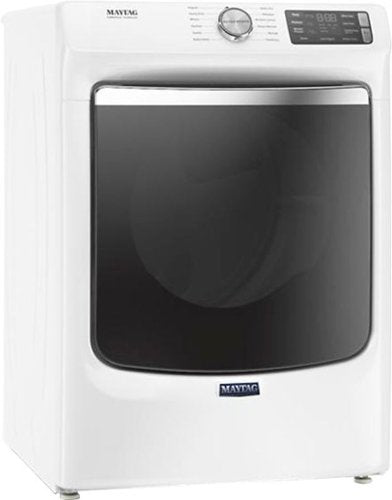 Maytag - 7.3 Cu. Ft. Stackable Electric Dryer with Steam and Extra Power Button - White