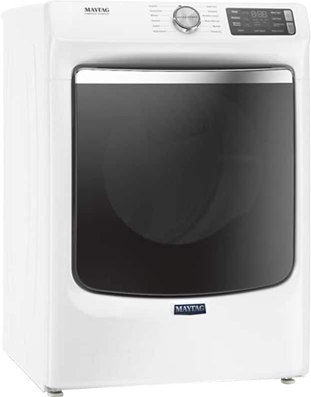 Maytag - 7.3 Cu. Ft. Stackable Electric Dryer with Steam and Extra Power Button - White