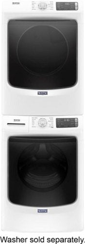 Maytag - 7.3 Cu. Ft. Stackable Electric Dryer with Steam and Extra Power Button - White