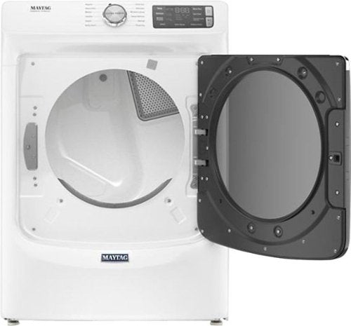 Maytag - 7.3 Cu. Ft. Stackable Electric Dryer with Steam and Extra Power Button - White