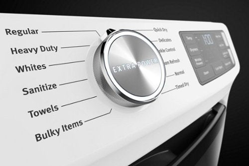 Maytag - 7.3 Cu. Ft. Stackable Electric Dryer with Steam and Extra Power Button - White