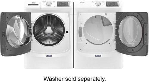 Maytag - 7.3 Cu. Ft. Stackable Electric Dryer with Steam and Extra Power Button - White