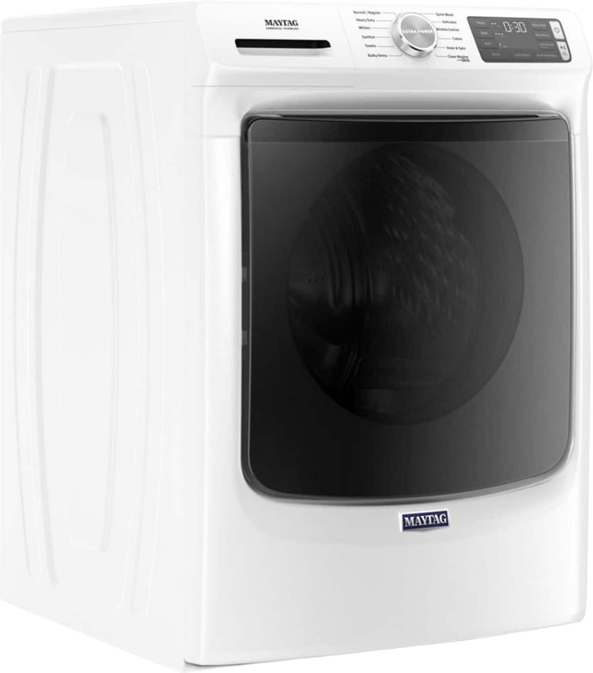 Maytag - 4.8 Cu. Ft. High Efficiency Stackable Front Load Washer with Steam and Fresh Hold - White