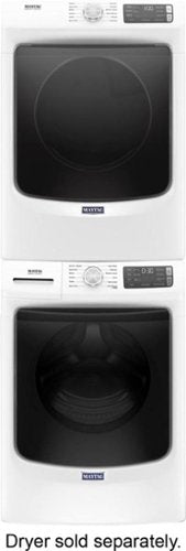 Maytag - 4.8 Cu. Ft. High Efficiency Stackable Front Load Washer with Steam and Fresh Hold - White