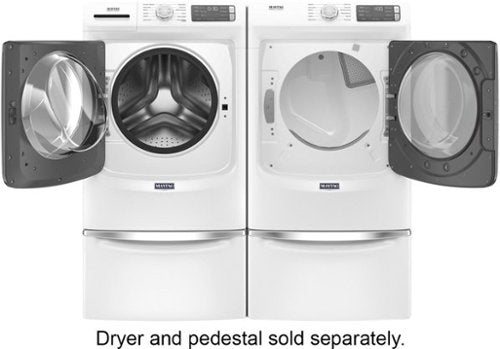 Maytag - 4.8 Cu. Ft. High Efficiency Stackable Front Load Washer with Steam and Fresh Hold - White