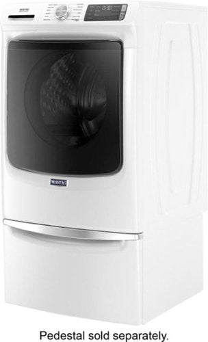 Maytag - 4.8 Cu. Ft. High Efficiency Stackable Front Load Washer with Steam and Fresh Hold - White