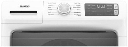Maytag - 4.8 Cu. Ft. High Efficiency Stackable Front Load Washer with Steam and Fresh Hold - White