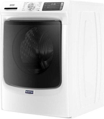 Maytag - 4.8 Cu. Ft. High Efficiency Stackable Front Load Washer with Steam and Fresh Hold - White