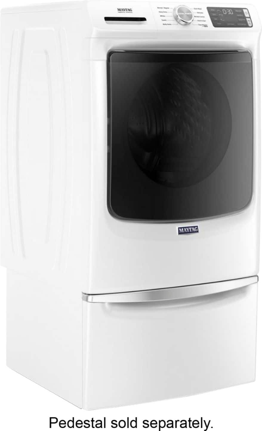 Maytag - 4.5 Cu. Ft. High-Efficiency Stackable Front Load Washer with Steam and Fresh Spin - White