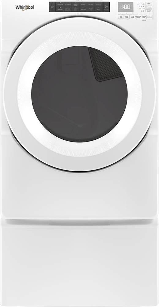 Whirlpool - 7.4 Cu. Ft. Stackable Gas Dryer with Wrinkle Shield Option - White
