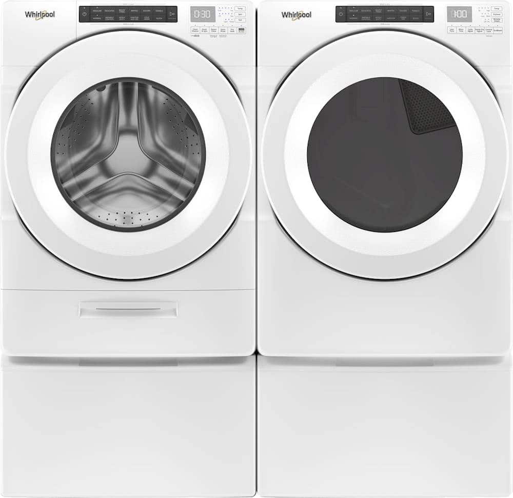 Whirlpool - 7.4 Cu. Ft. Stackable Gas Dryer with Wrinkle Shield Option - White