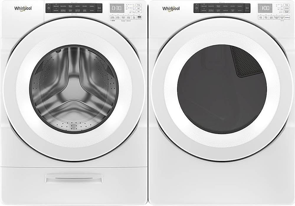 Whirlpool - 7.4 Cu. Ft. Stackable Gas Dryer with Wrinkle Shield Option - White