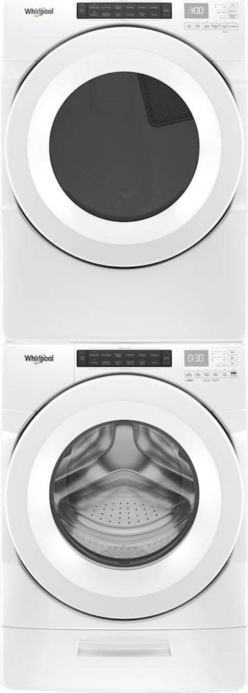 Whirlpool - 7.4 Cu. Ft. Stackable Gas Dryer with Wrinkle Shield Option - White