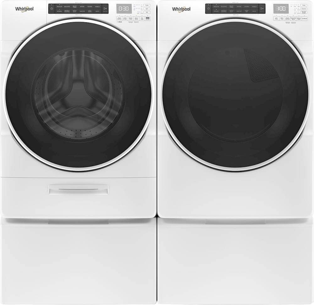 Whirlpool - 7.4 Cu. Ft. Stackable Gas Dryer with Wrinkle Shield Option - White