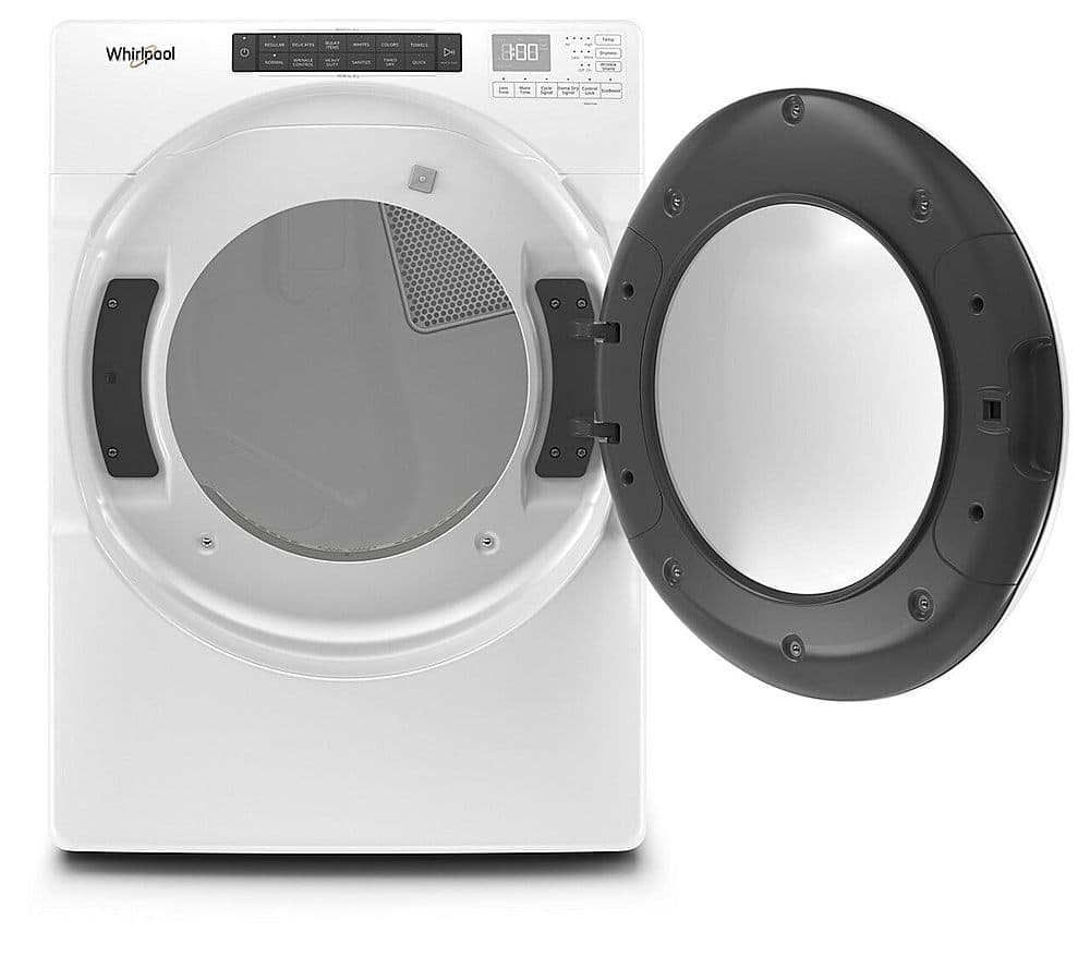 Whirlpool - 7.4 Cu. Ft. Stackable Gas Dryer with Wrinkle Shield Option - White