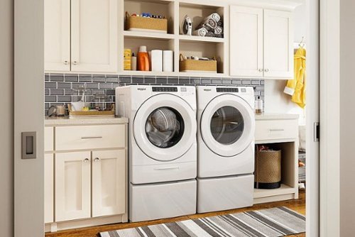 Whirlpool - 7.4 Cu. Ft. Stackable Gas Dryer with Wrinkle Shield Option - White