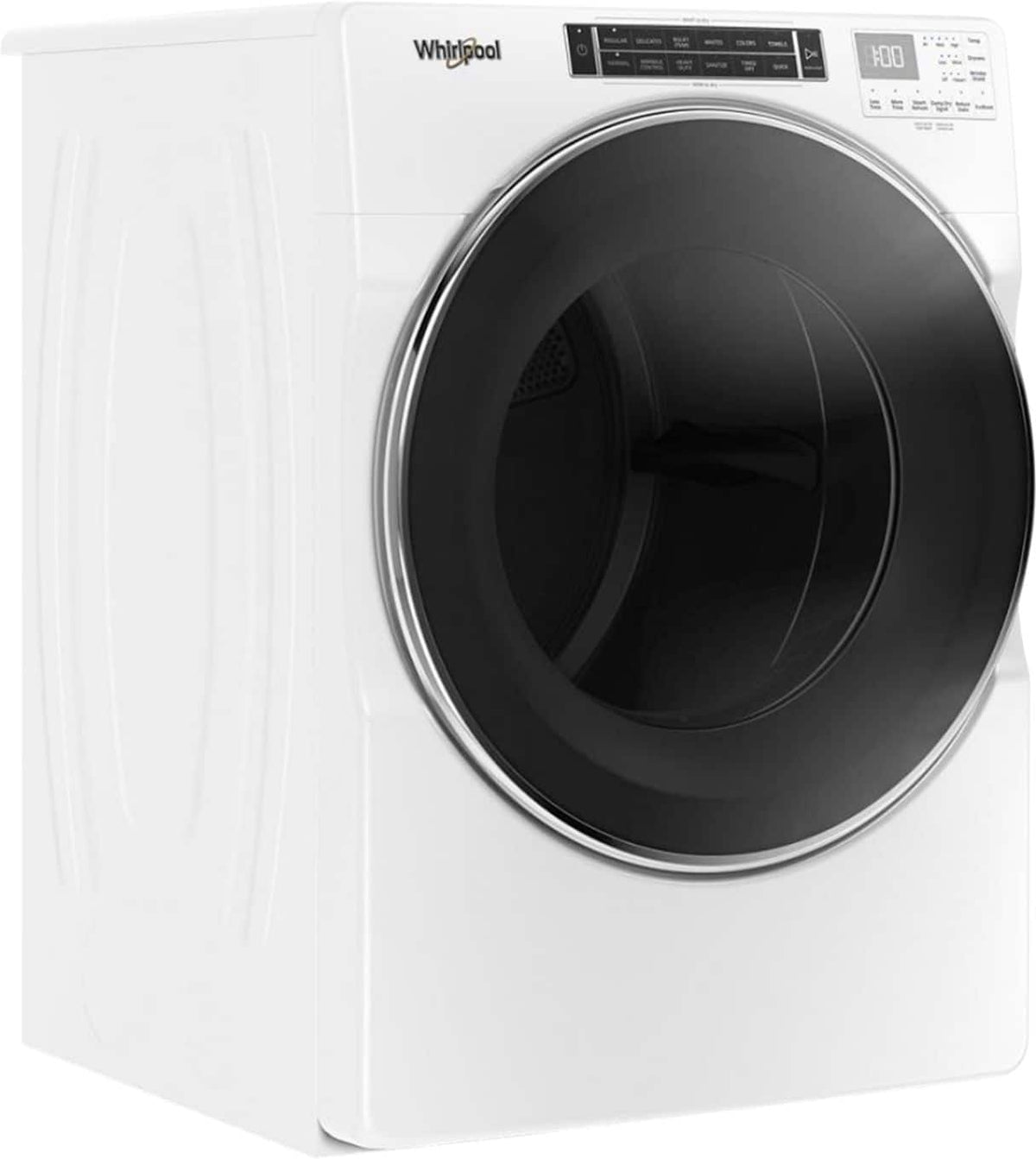 Whirlpool - 7.4 Cu. Ft. Stackable Electric Dryer with Steam and Intuitive Controls - White