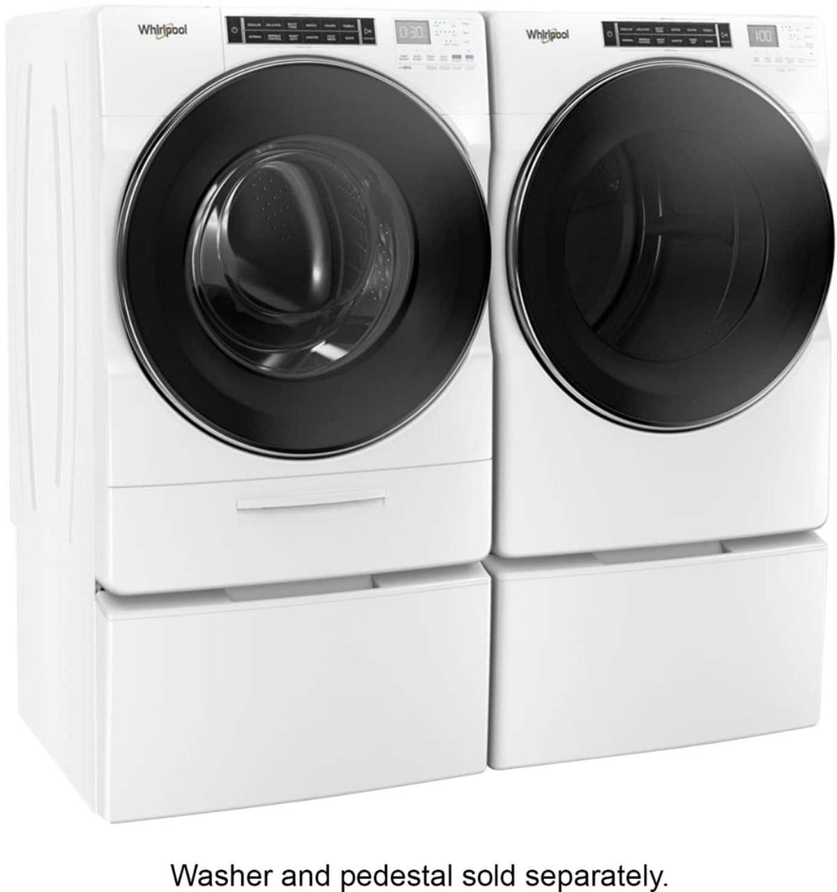 Whirlpool - 7.4 Cu. Ft. Stackable Electric Dryer with Steam and Intuitive Controls - White
