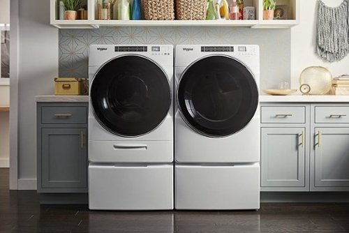 Whirlpool - 7.4 Cu. Ft. Stackable Electric Dryer with Steam and Intuitive Controls - White