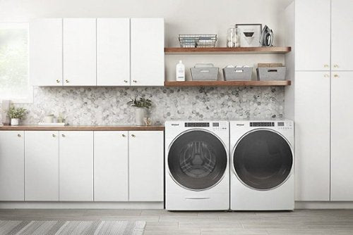 Whirlpool - 7.4 Cu. Ft. Stackable Electric Dryer with Steam and Intuitive Controls - White