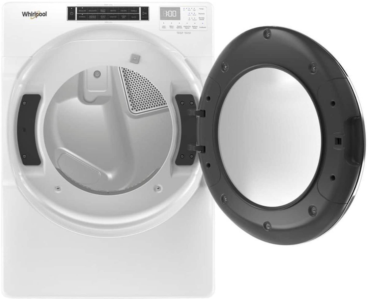 Whirlpool - 7.4 Cu. Ft. Stackable Electric Dryer with Steam and Intuitive Controls - White