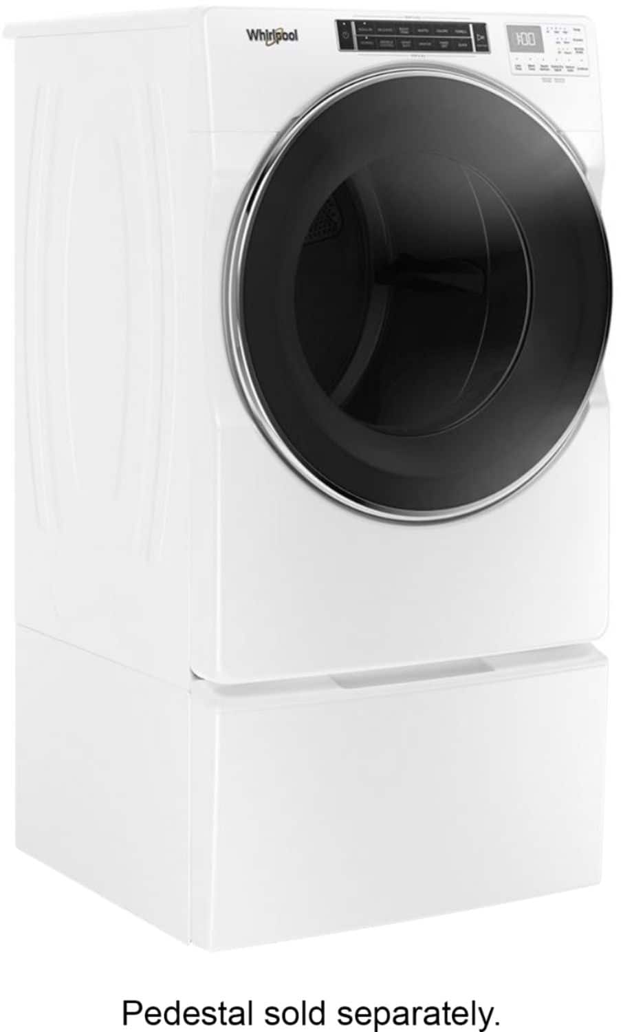 Whirlpool - 7.4 Cu. Ft. Stackable Electric Dryer with Steam and Intuitive Controls - White