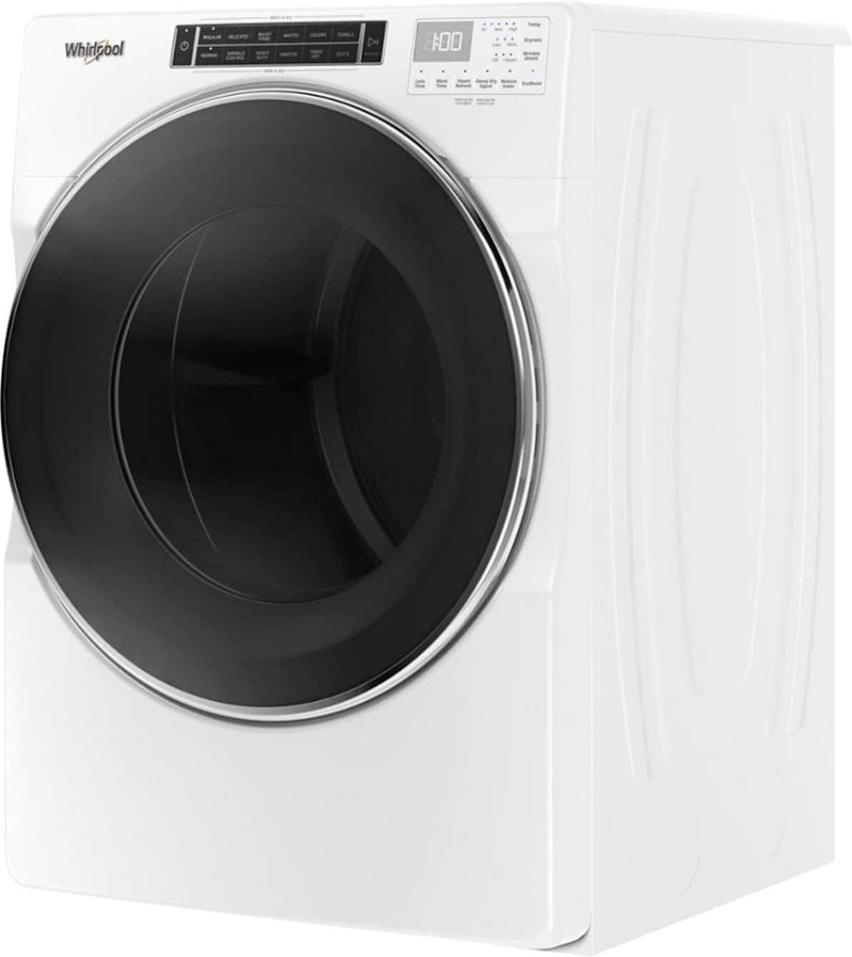 Whirlpool - 7.4 Cu. Ft. Stackable Electric Dryer with Steam and Intuitive Controls - White