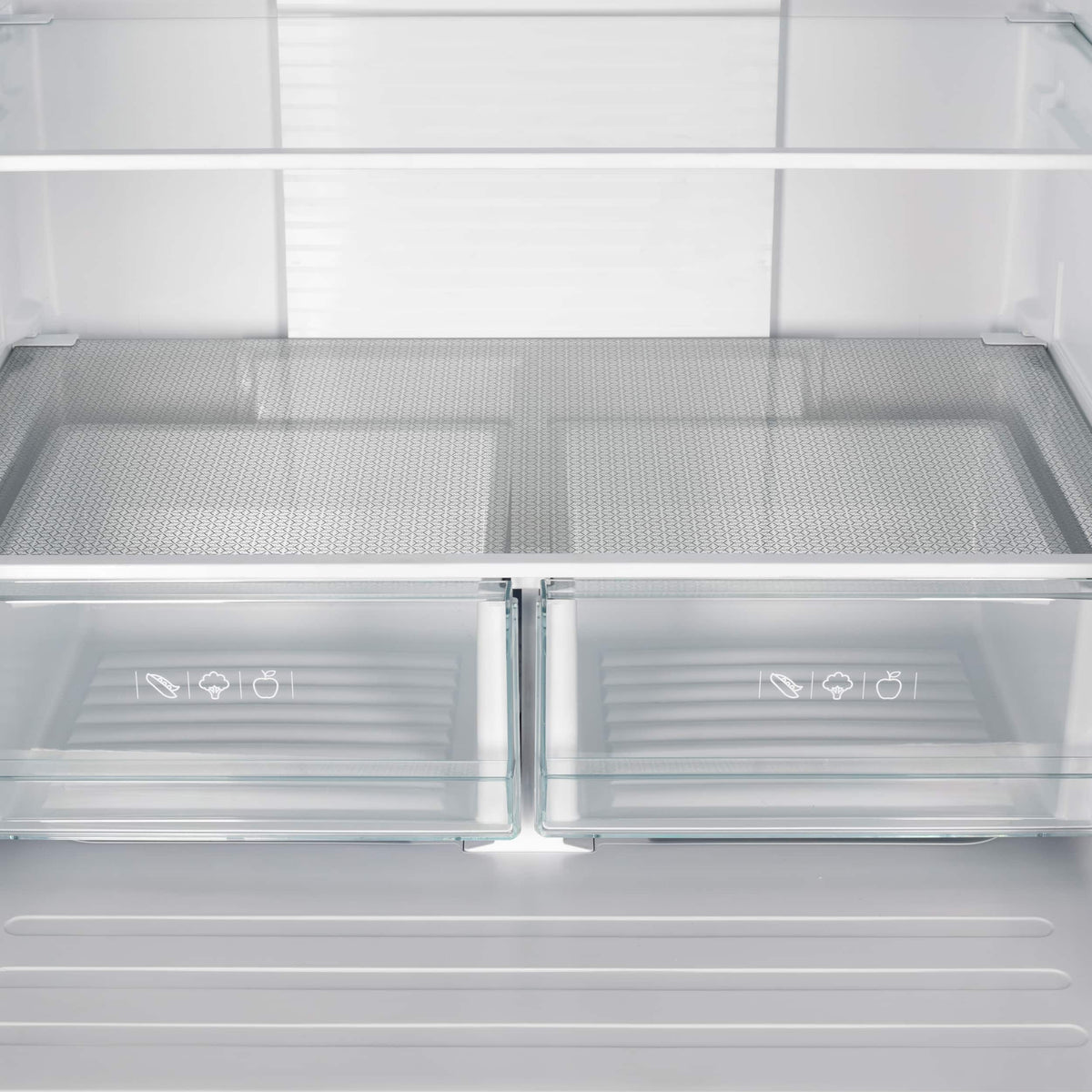 Forno Appliances - 34 in. Wide Gallipoli 17.5 Cu. Ft. Freestanding French Door Refrigerator with High-Efficiency LED lighting - Stainless Steel
