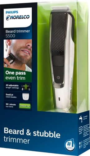 Philips Norelco - Beard and Hair Trimmer Series 5500, BT5511/49 - Black/Silver
