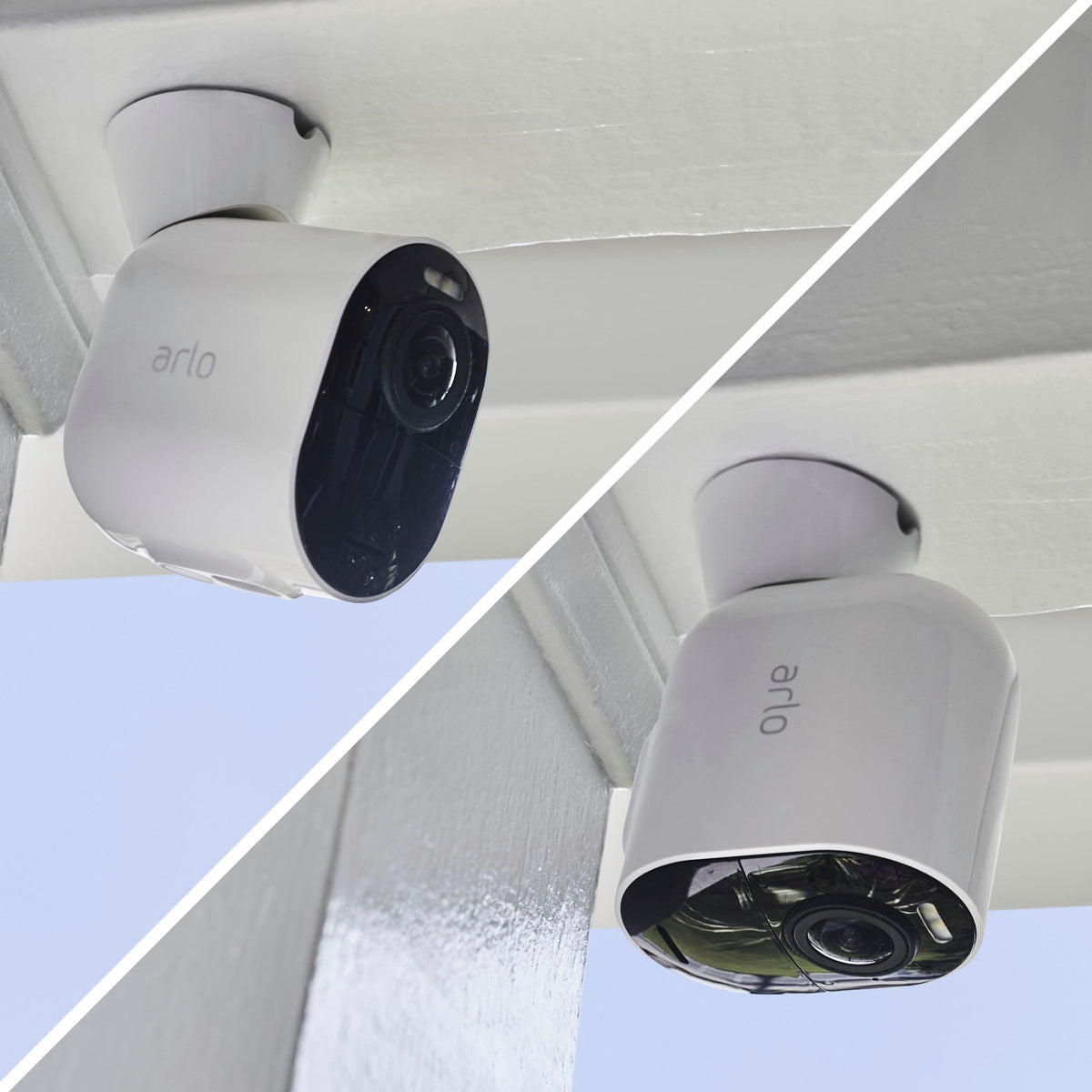 Arlo - Magnetic Wall Mounts for Pro 5S 2K, Pro 4, Pro 3, Ultra 2, and Ultra Cameras - White