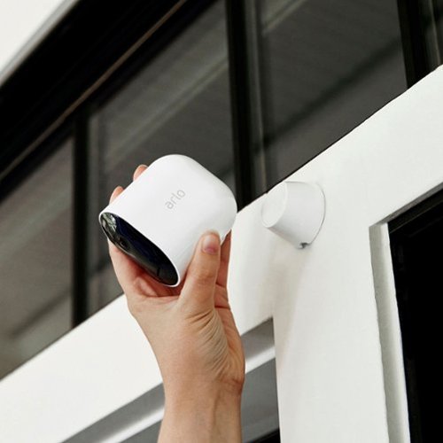 Arlo - Magnetic Wall Mounts for Pro 5S 2K, Pro 4, Pro 3, Ultra 2, and Ultra Cameras - White
