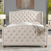 Marcella - Upholstered Shelter Headboard Bed