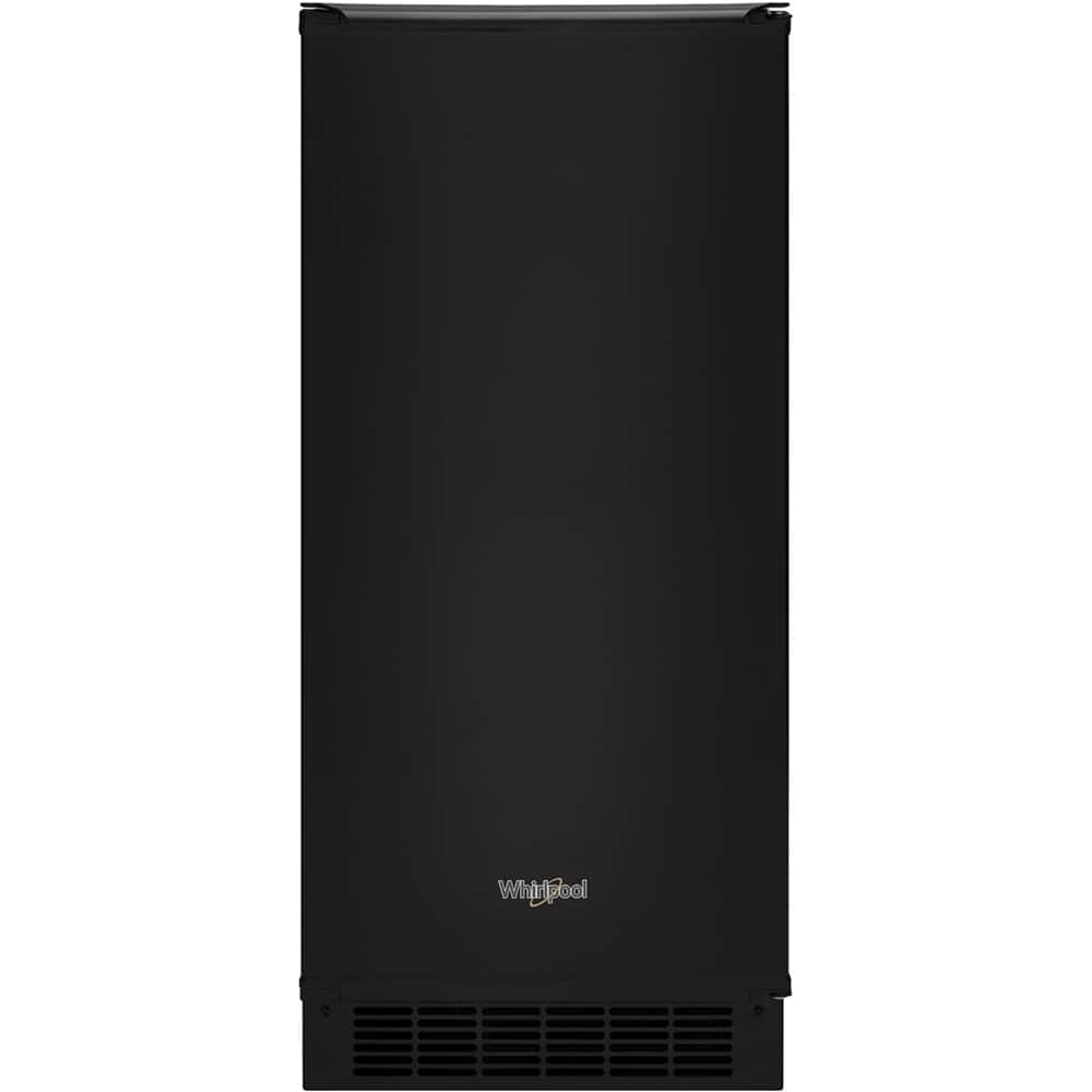 Whirlpool - 15" 29-Lb. Freestanding Icemaker - Black
