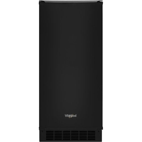 Whirlpool - 15" 29-Lb. Freestanding Icemaker - Black