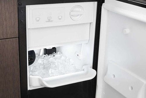 Whirlpool - 15" 29-Lb. Freestanding Icemaker - Black