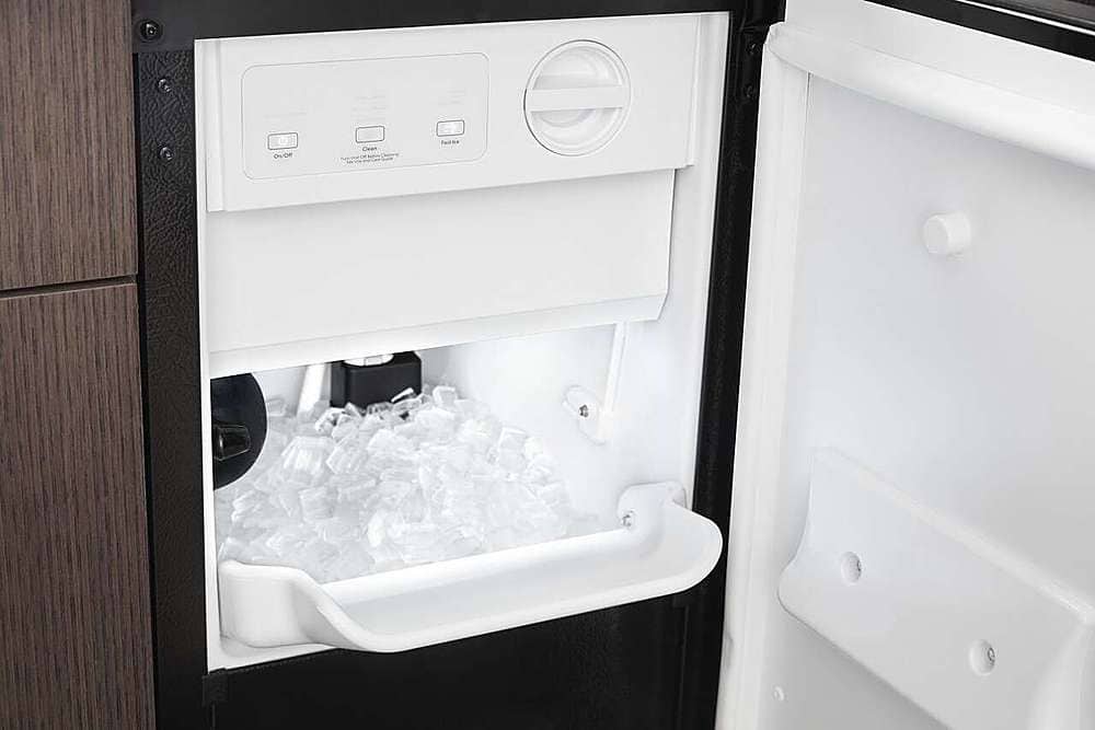 Whirlpool - 15" 29-Lb. Freestanding Icemaker - Black