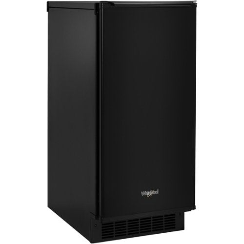 Whirlpool - 15" 29-Lb. Freestanding Icemaker - Black