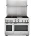 GE - 48" Professional 30"-36" Adjustable Height Backsplash with Shelf - Stainless Steel