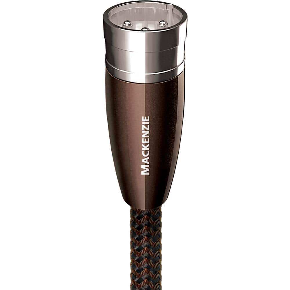 AudioQuest - Mackenzie XLR > XLR 1.6' Analog Audio Interconnect Cable - Brown on Black