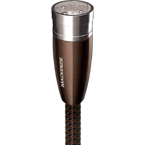 AudioQuest - Mackenzie XLR > XLR 1.6' Analog Audio Interconnect Cable - Brown on Black