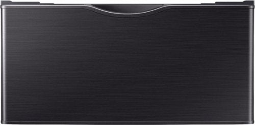 Samsung - Washer/Dryer Laundry Pedestal with Storage Drawer - Brushed Black