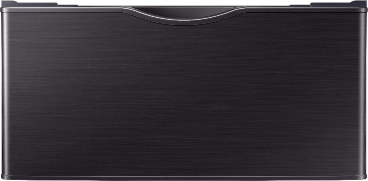 Samsung - Washer/Dryer Laundry Pedestal with Storage Drawer - Brushed Black