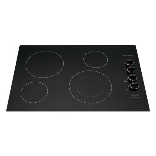 Frigidaire - 30" Built-In Electric 4 Burner Cooktop with Quick Boil and SpaceWise Element - Black