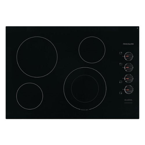 Frigidaire - 30" Built-In Electric 4 Burner Cooktop with Quick Boil and SpaceWise Element - Black