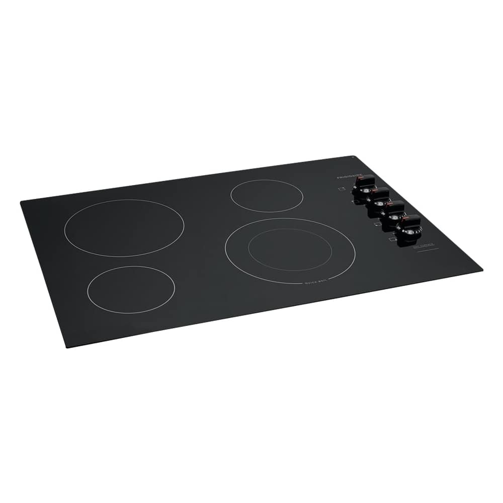 Frigidaire - 30" Built-In Electric 4 Burner Cooktop with Quick Boil and SpaceWise Element - Black