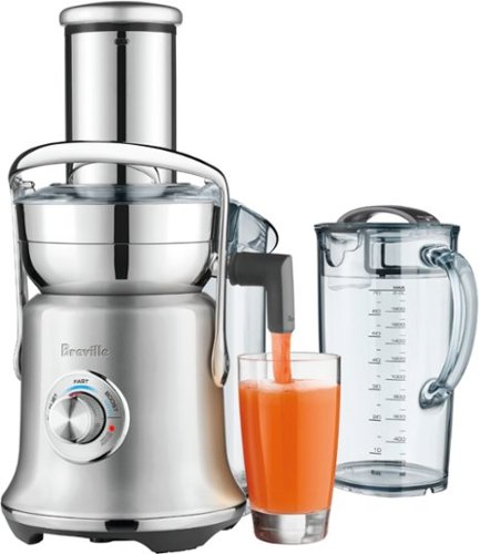 Breville - Juice Fountain Cold XL Juicer - Brushed Stainless Steel