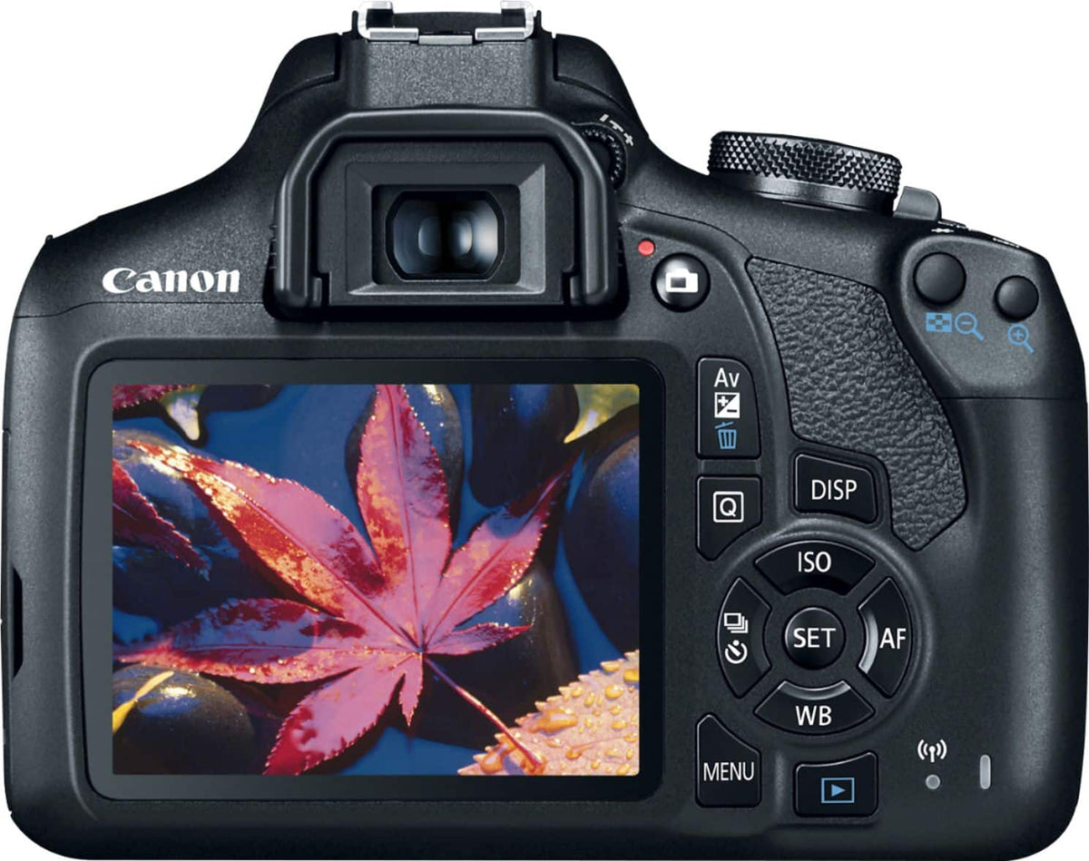 Canon - EOS Rebel T7 DSLR Video Camera with 18-55mm Lens - Black